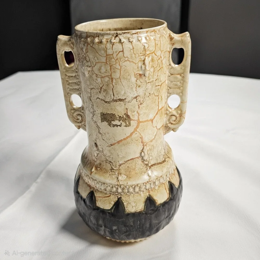 Vintage Ditmar Urbach Czech Art Pottery Vase 10377‎ Czechoslovakia